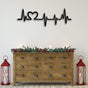metal wall rack hanger with heart 3