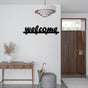 metal wall rack welcome