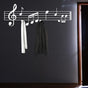 music notes hanger white