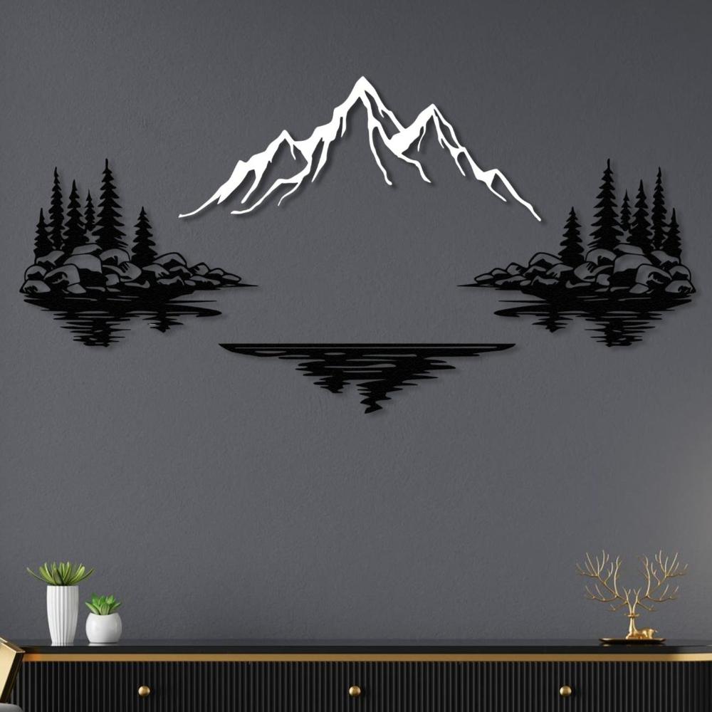 Mountain Lake Landscape Metal Wall Art