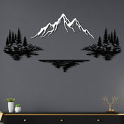 Mountain Lake Landscape Metal Wall Art