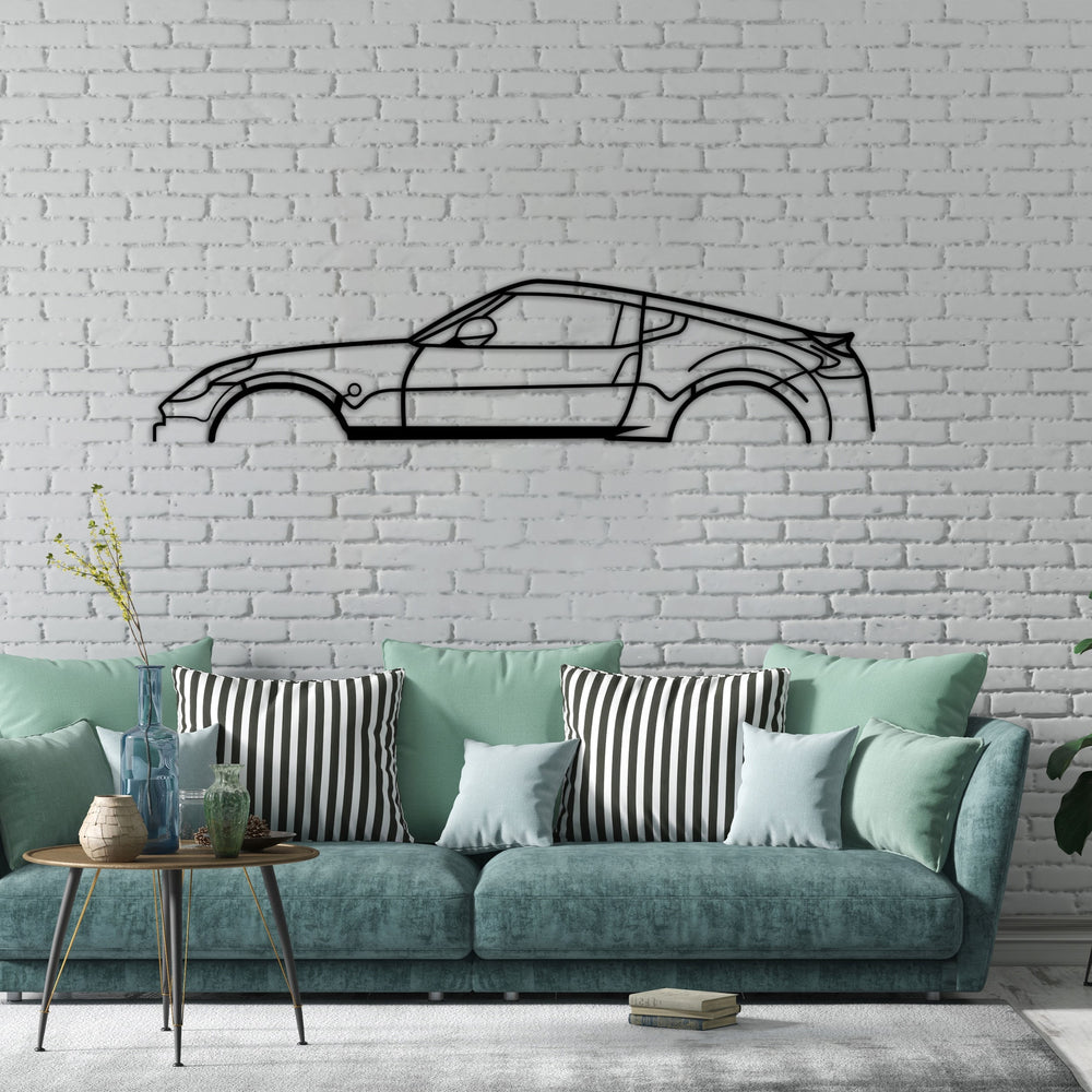 Nissan 370Z Car Silhouette Metal Wall Art