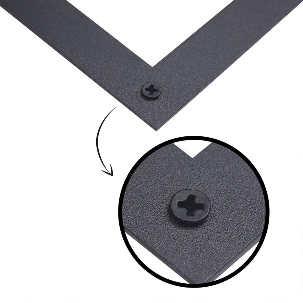 Close-up of spacer mounting hardware for Tree of Life Silhouette Metal Wall Art
