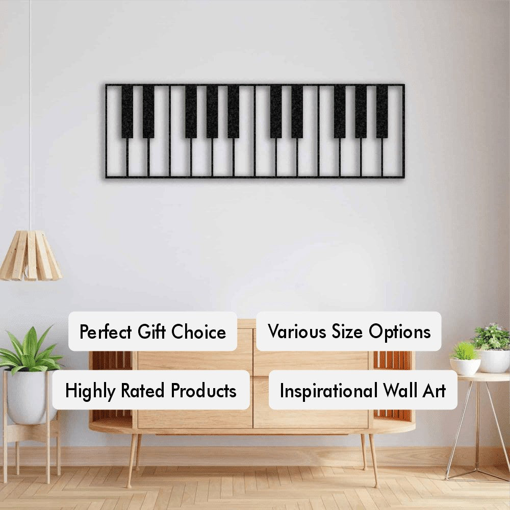 Piano Is Life Music Metal Wall Art