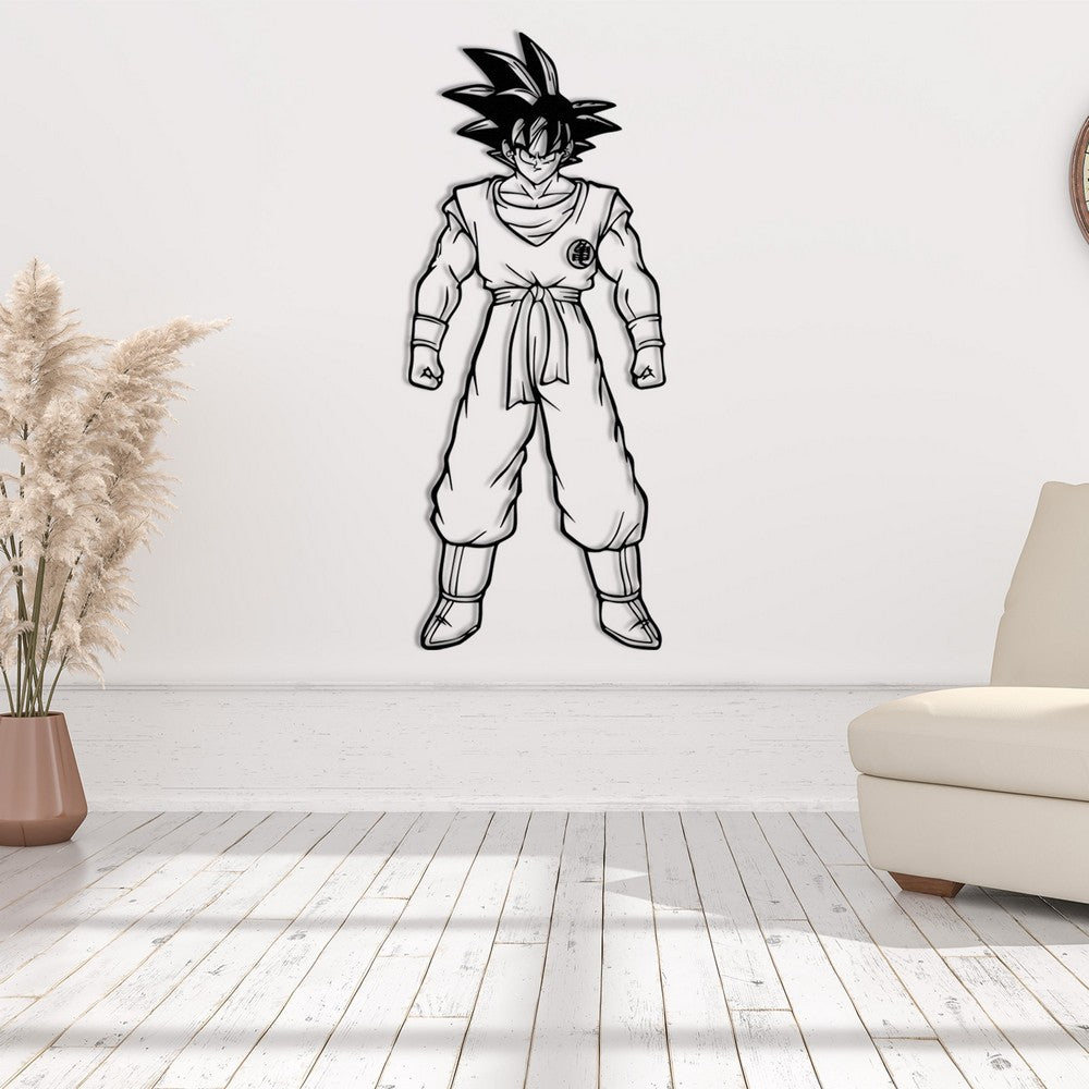 Saiyan Son Goku Anime Metal Wall Art