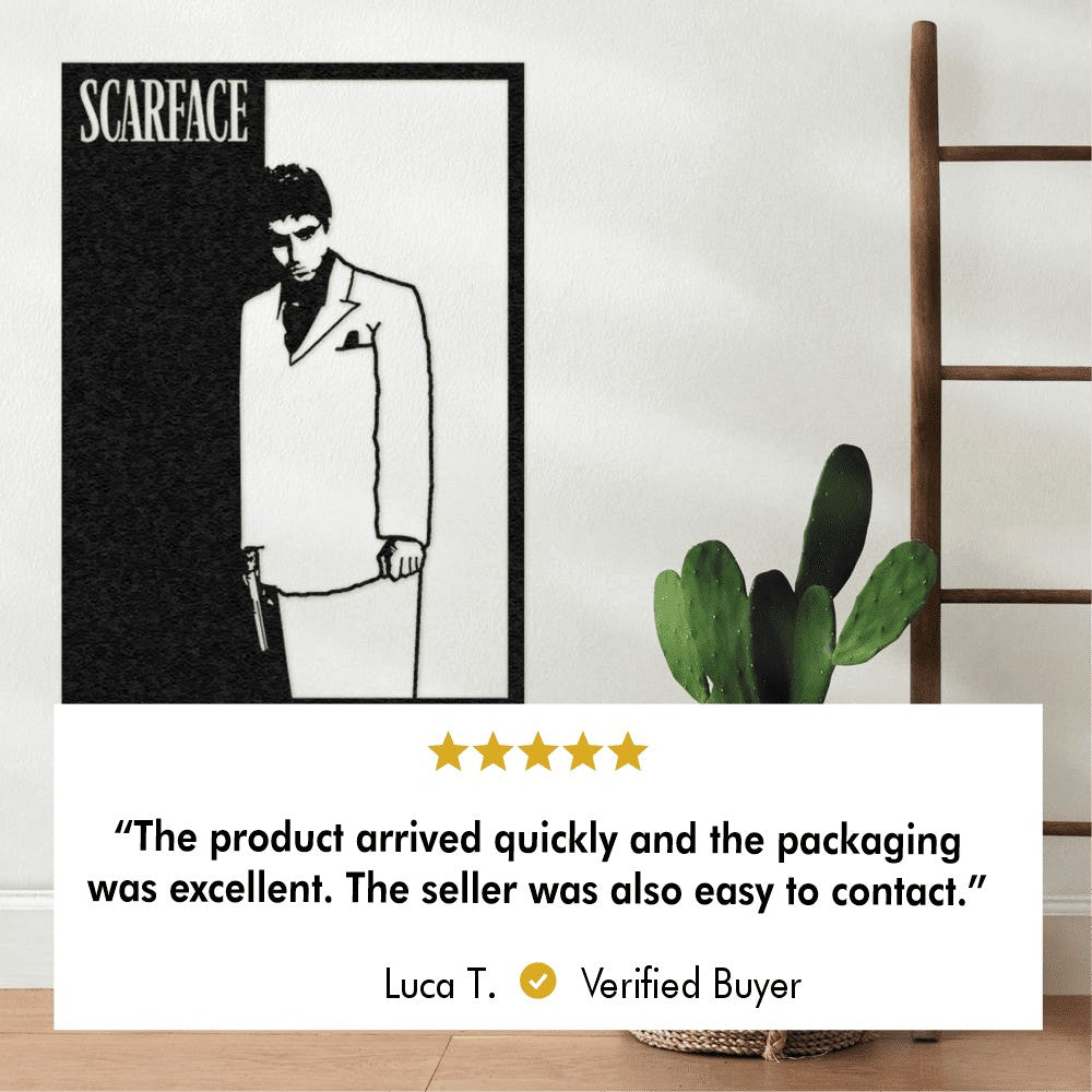 Customer photo of Scarface Tony Montana Metal Wall Art