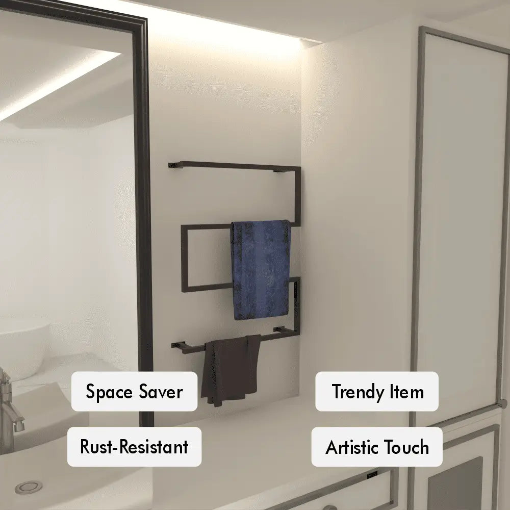 Wall Mounted Towel Holder mounted in a modern bathroom setting.