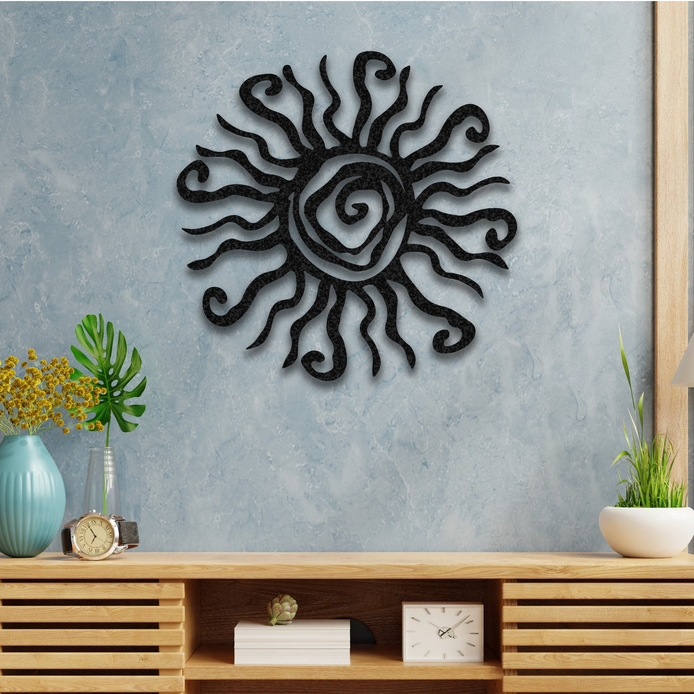Rustic Sun Metal Wall Art