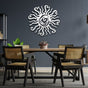 White Rustic Sun Metal Wall Art