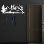 swan and forest hanging rack white