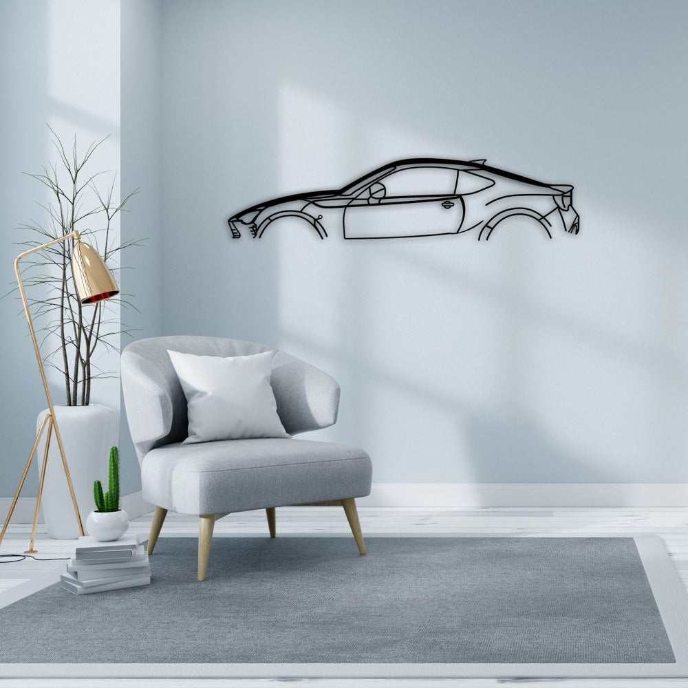 Toyota GT86 Car Silhouette Metal Wall Art