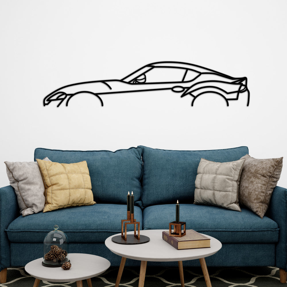 toyota supra gr 2020 car silhouette blue sofa