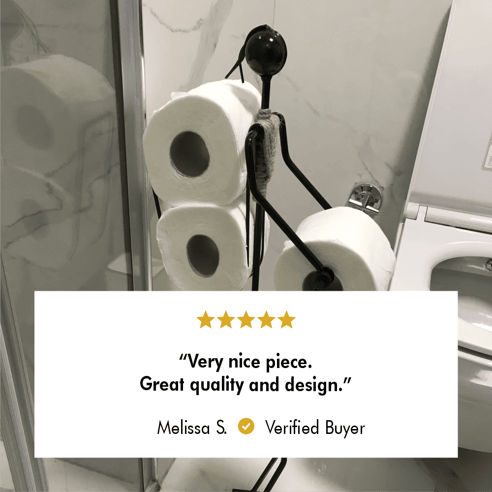 Toilet Paper Holder and Storage shown in a styled bathrooms setting with finish and proportions visible.