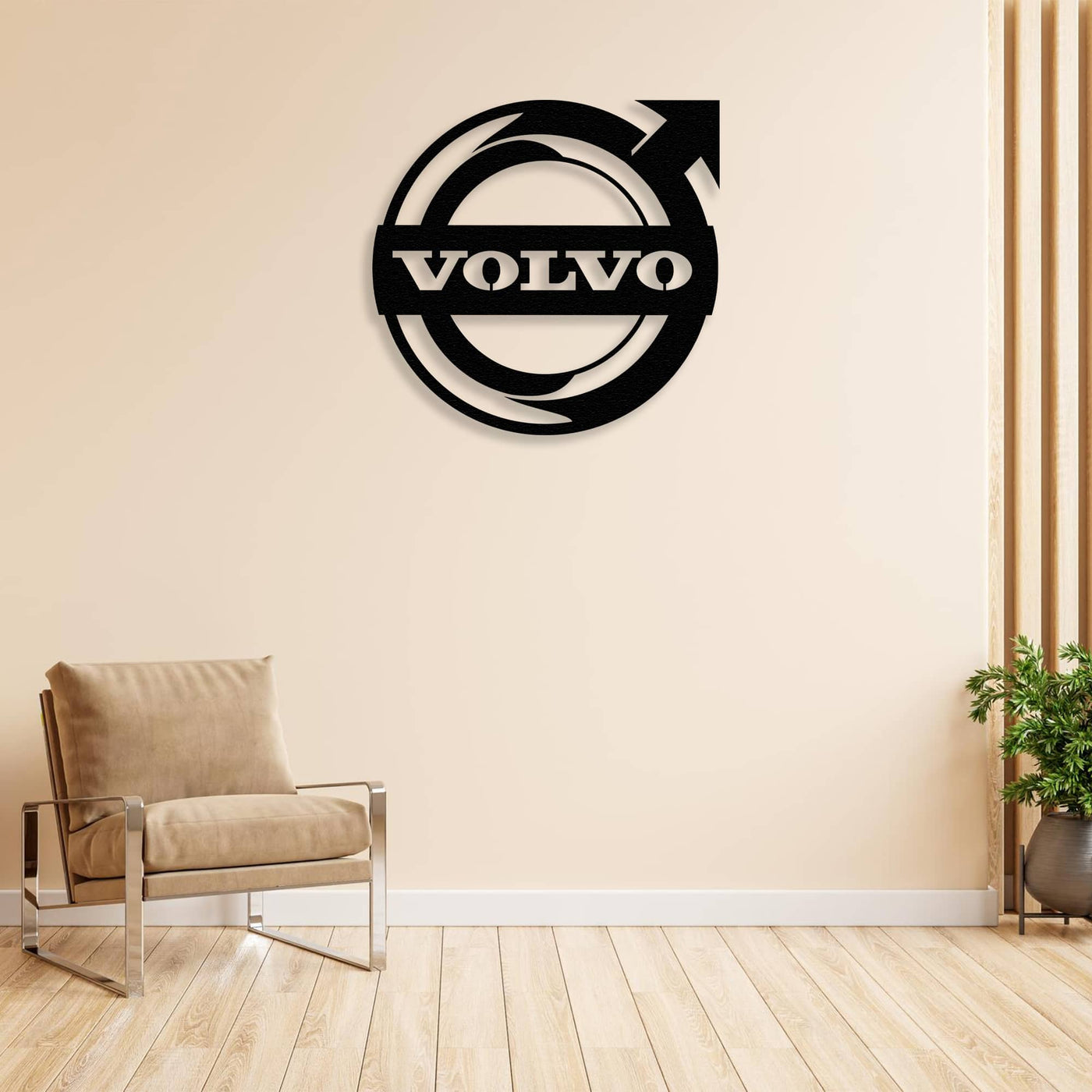 Volvo Logo Metal Wall Art