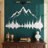 White Mountain and Forest Metal Wall Art